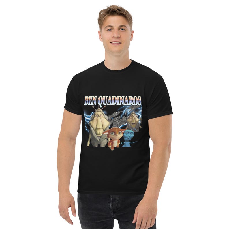 Ben Quadinaros T Shirt, Funny Viral Meme Tee Pod Racing Champion, Jinky Minus, Gaper Bingzoid, Geeked Brainrot