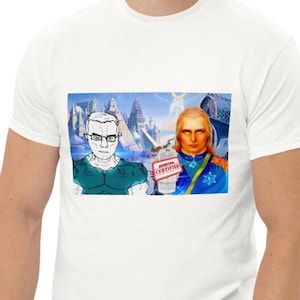 Agartha Chud Meme T-shirt, Funny Hyperborea Chudjak Unisex Graphic Shirt, Nordic Esotericism, Weird Gifts
