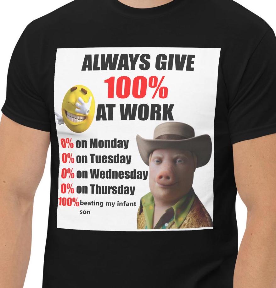Funny John Pork T Shirt, Those Who Know Hilarious Dark Humour Viral Meme Graphic Tee, Alpha Sigma Wolf Still Water Work Joke