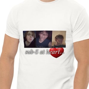 Funny Chud T-shirt, Sub-5 At Heart, Blackpill Brutal Graphic Tee