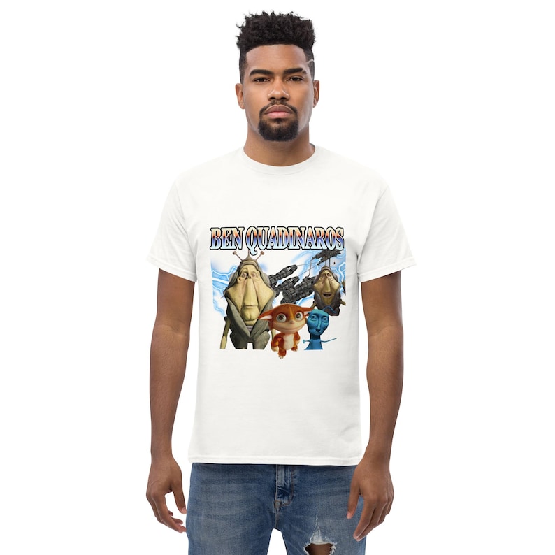 Ben Quadinaros T Shirt, Funny Viral Meme Tee Pod Racing Champion, Jinky Minus, Gaper Bingzoid, Geeked Brainrot