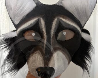 Pre-Made Raccoon Therian Mask