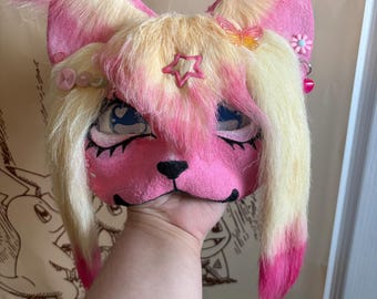 Pre-Made Cat Therian mask- Kandi