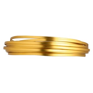 Gold Anodized Aluminum Flat Wire 3.5mm — 18 ft