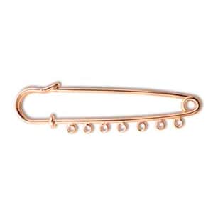 Pin, Kilt, 12 Copper Plated Steel 2" Long with 7 Loops Kilt Charm Holder Charm Pins *  Final Stock