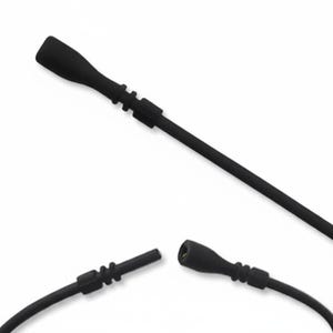 May include: A black charging cable featuring a magnetic connector end and a separate matching magnetic port piece. The cable has a smooth, flexible cord with a molded rubberized housing at the connection points, designed for secure attachment.