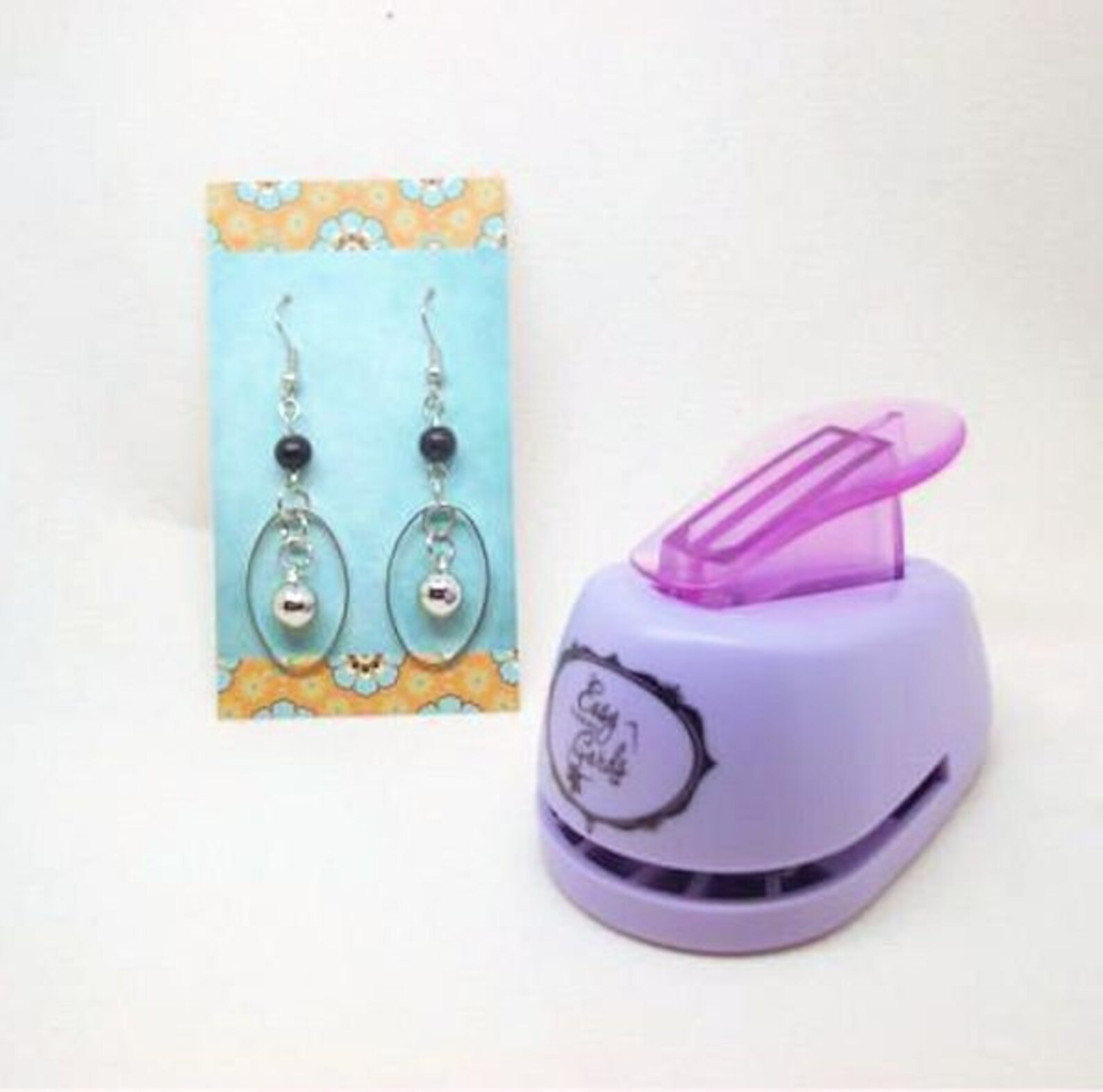 easy-earring-double-post-earring-card-punch-to-make-your-own-etsy