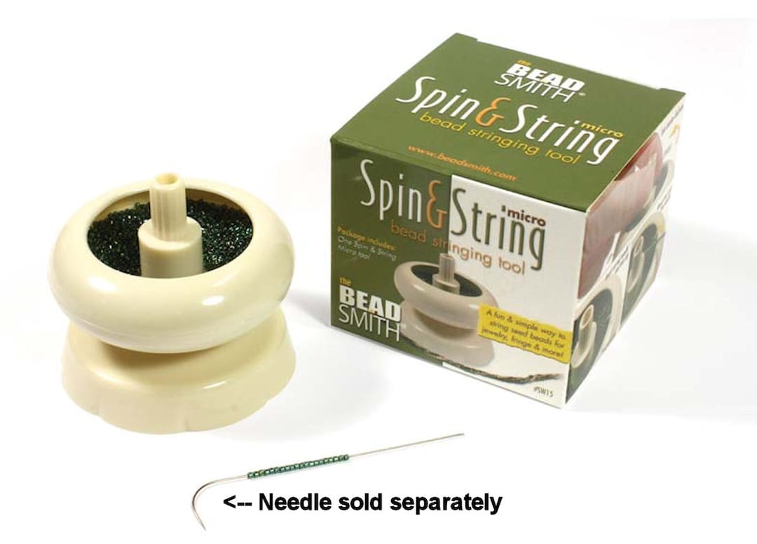 Spinner, Tool, 1 Spin & String Bead Spinner to Quickly Load Seed Beads ...