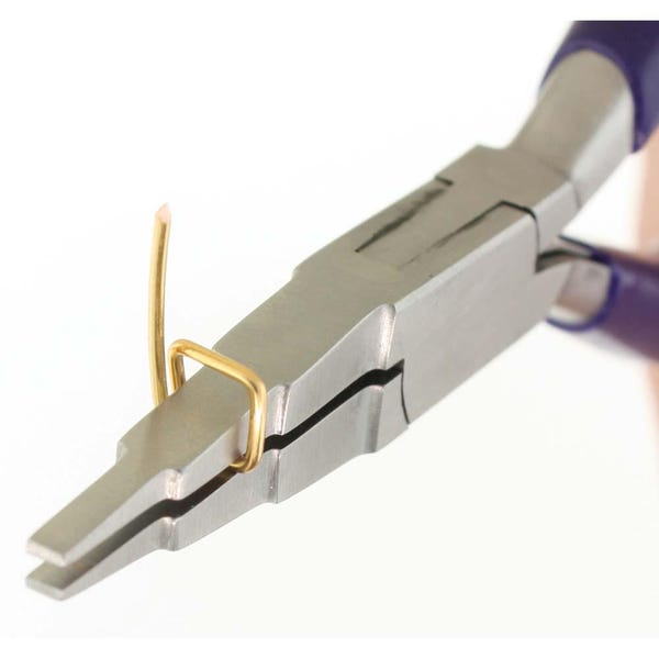 BeadSmith 3-Step Flat Nose Pliers to Create Deep U Shaped Bends and More