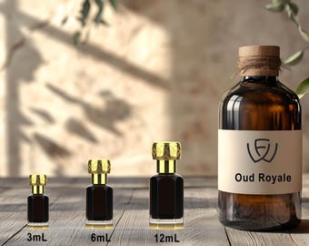 Oud Royale, 3mL, 6mL and 12ml, Vegan, No-Alcohol Long Lasting Fragrance Oil