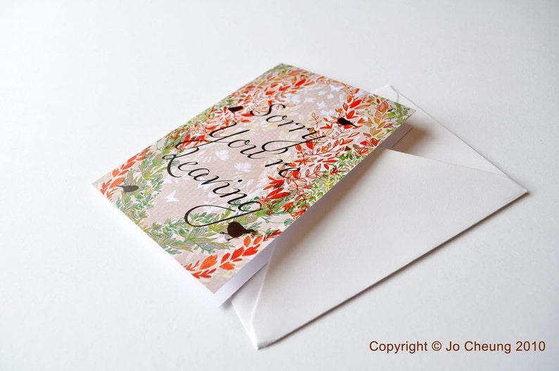 Sorry You're Leaving Card Sorry Goodbye Blank Card Leaving Friendship Illustrated Illustration Art image 1