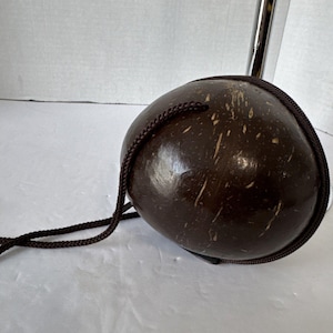 Vintage Coconut shell Crossbody Bay Small Brown