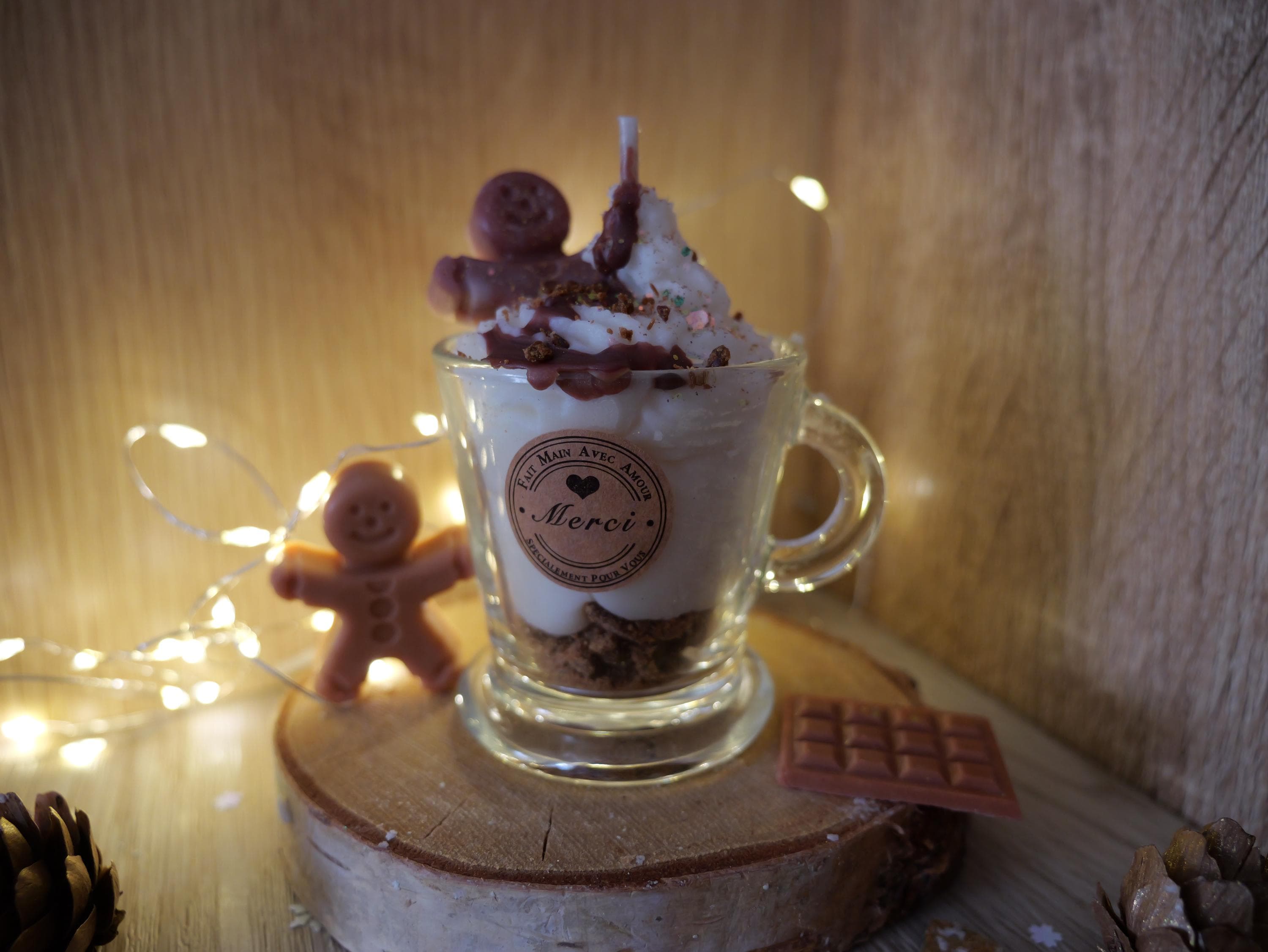 Création et senteur d'L - Bougie gourmande Creamy hot'choc - Fait main
