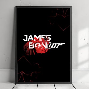 James Bond 007 Digital Poster | Exclusive Movie Art Print | Spy Themed Wall Decor | Instant Download