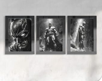 Superhero Poster, 3 Superhero Poster, Comic Book Hero Poster Digital Download