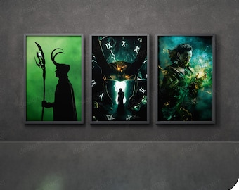 Trickster Deity 3-Piece Mythical Poster Set – Digital Download