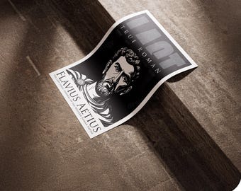 Flavius Aetius: Last True Roman Poster | Historical Poster | Digital Download