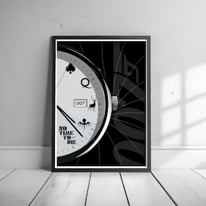 007 James Bond Watch Illustration Film Poster | DIGITAL DOWNLOAD