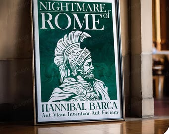Hannibal Barca Poster: Ancient Rome Art Print (Digital Download)