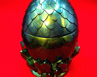 Dragon Egg Storage Box – Fantasy Trinket Container, DnD Dice Holder, Mythical Decor, Handmade Dragon Gift. Gothic decor.