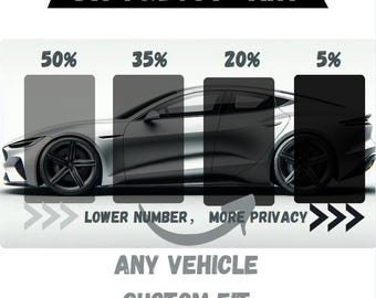 Precut Window Tint for Chevrolet, Custom Fit, UV Block (Please include, Year, Make, Model, Body Type)