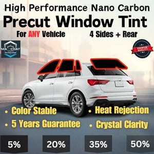 Precut Window Tint for Universal Fit, Custom Fit, UV Block (Year, Make, Model, Body Type)