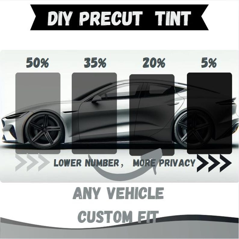 Precut Window Tint for Honda, Custom Fit, UV Block(Please include, Year, Make, Model, Body Type) bild 1