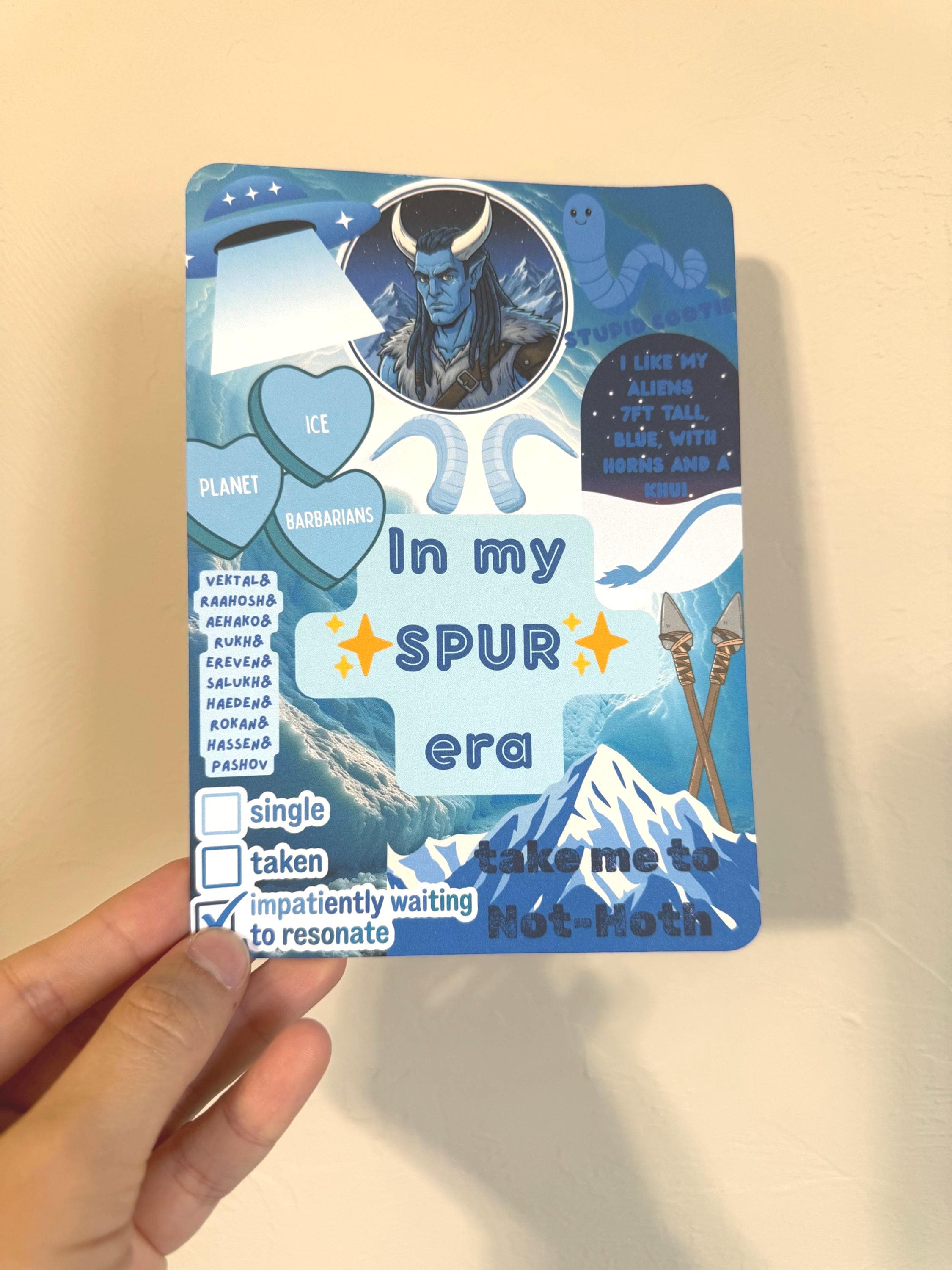 Ice Planet Barbarians Kindle Insert: Spur Era Design - Etsy