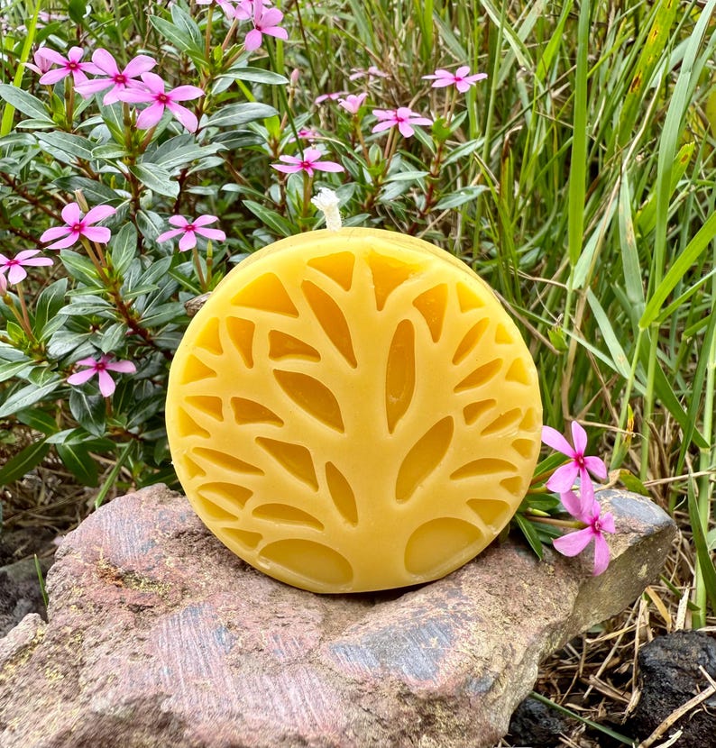 Organic Hawaiian Beeswax Candles. Beautiful Long Burning Hand Made Candles Tree