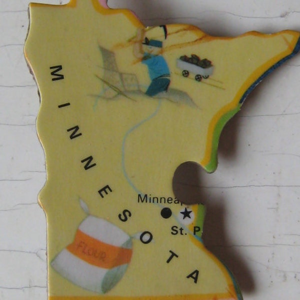 Minnesota Vintage Hallmark Puzzle Pin 1964