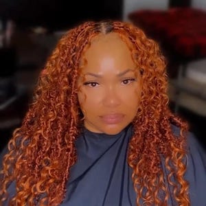 Handmade Faux locs human blend curly ends locs pre looped locs 60 crochet locs boho locs goddess locs