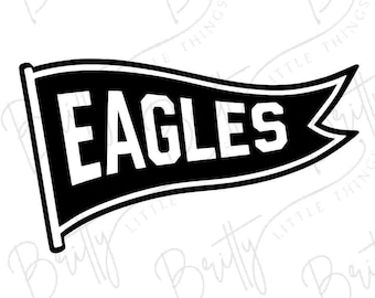 Eagles School Spirit Pennant SVG PNG