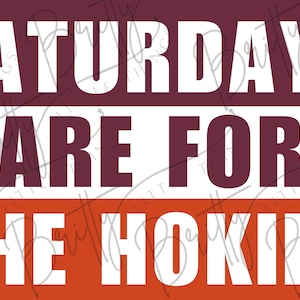 VT Hokie Tailgate PNG SVG | Digital Banner File