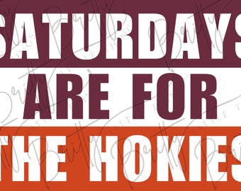 VT Hokie Tailgate PNG SVG | Digital Banner File