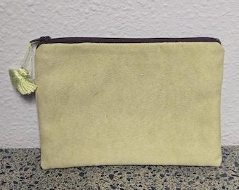 Soft Green Zipper Bag