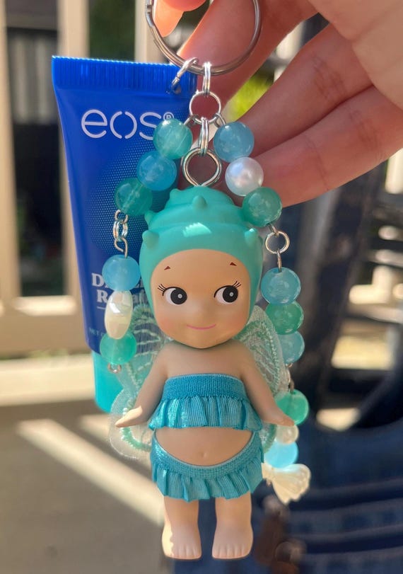 sonny angel keychain with lipbalm
