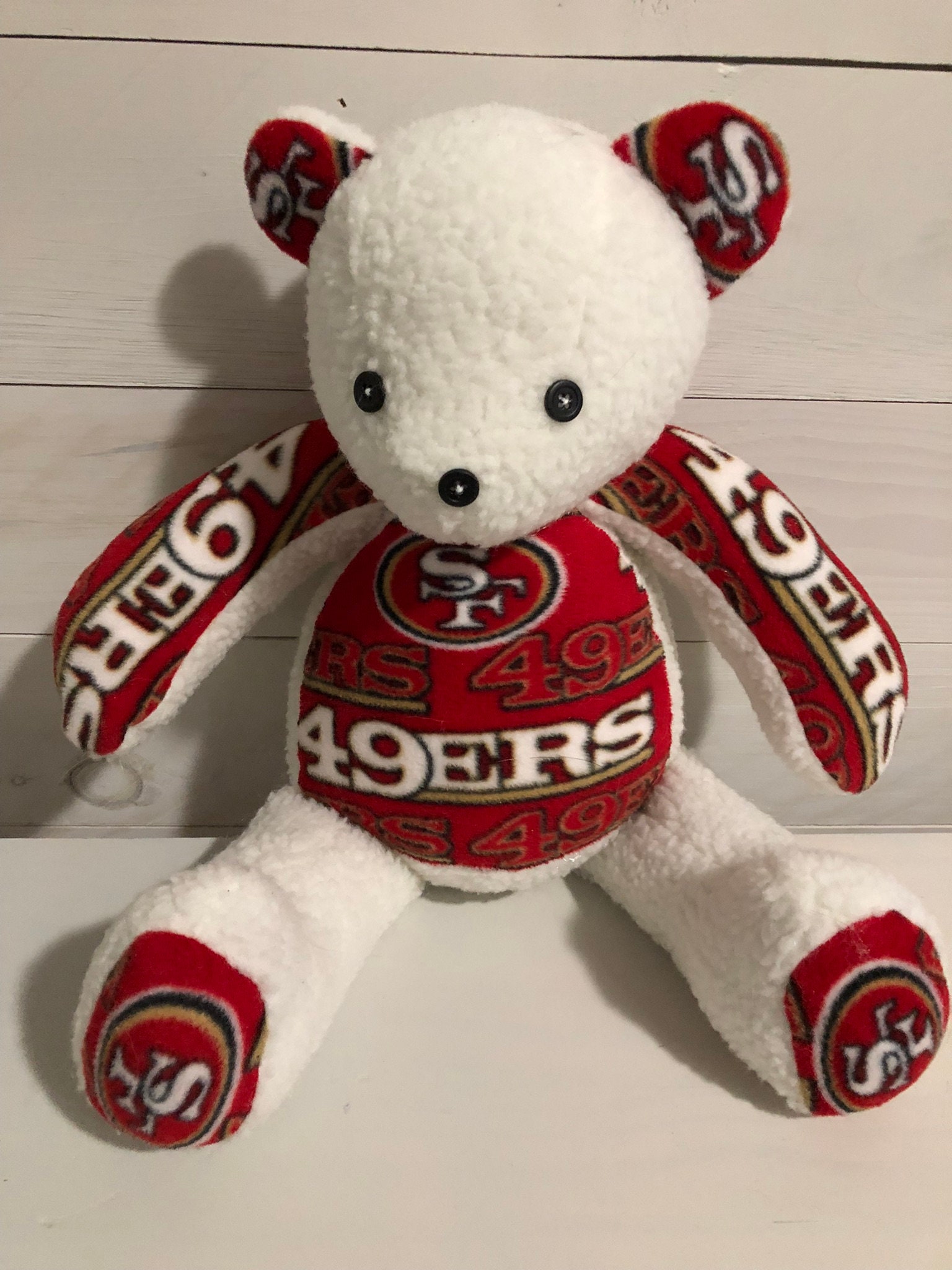 San Francisco 49ers Teddy Bear - Etsy