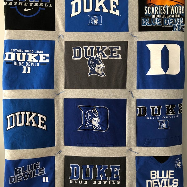 Duke Blue Devils Tee Shirt quilt