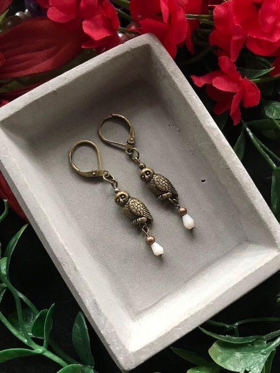 Owl Dangle Earrings