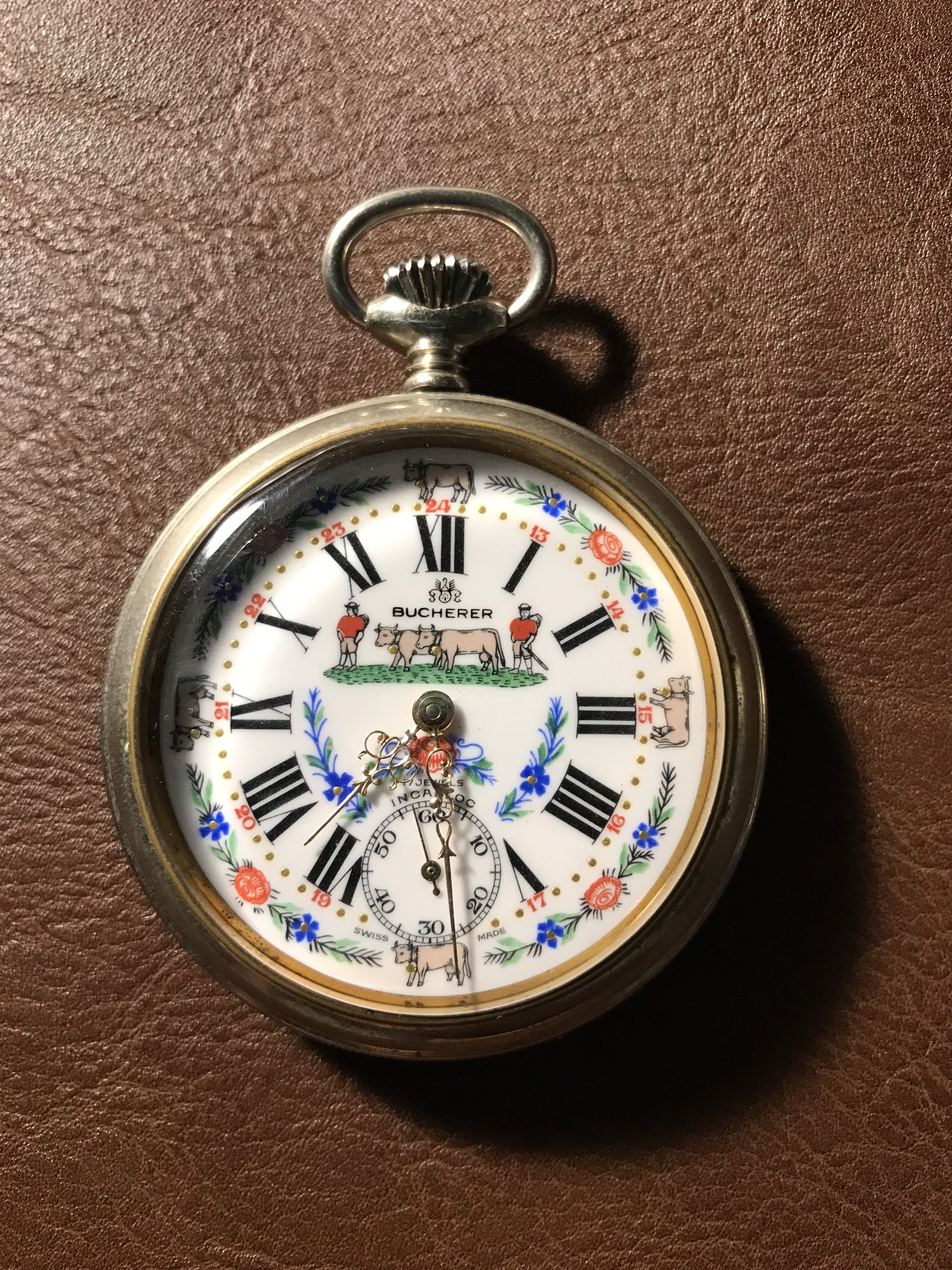 Vintage Bucherer Pocket Watch