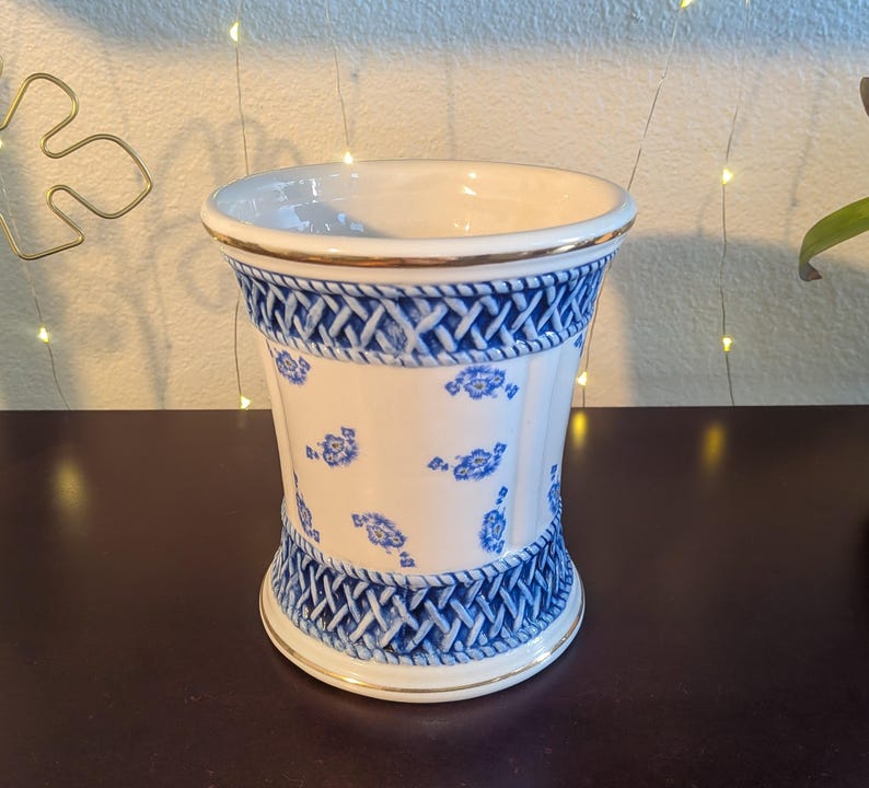 Vintage Bloom Rite French Country Pottery Vase 6