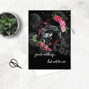 Kylo Ren Birthday Card: Star Wars Fan Art (5x7 inches)