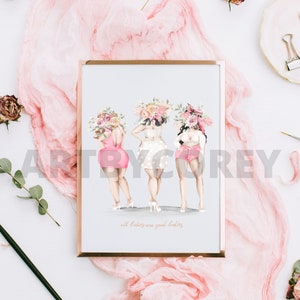 Curvy Girl, All Bodies are Good Bodies Print