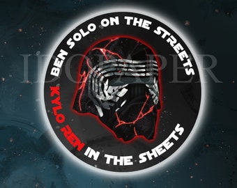 Kylo Ren Sticker, Ben Solo, Star Wars Fan Art Decal