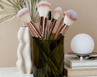 Makeup Brush Holder | Organizer for Brushes, Pens & Cosmetics | Handmade