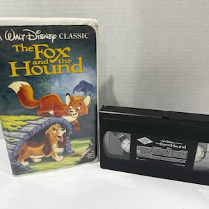 The Fox and the Hound VHS 1994 VTG Disney Black Diamond Tested Works Clamshell