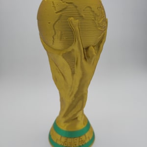 Réplica 3D de la Copa Mundial de la FIFA (7,6 cm, 18 cm y 25 cm) – Regalo para aficionados al fútbol