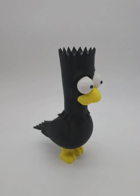 3D Printed Bart Simpson Crow Figure – Treehouse of Horror Inspired