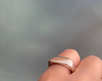 The Signature Signet- a solid sterling silver signet ring, a true classic