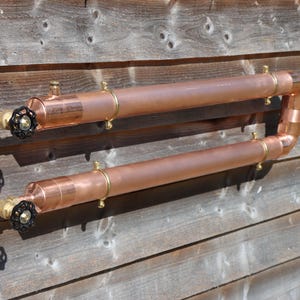 Copper Tubular Radiator, Bathroom, Cloakroom. En Suite